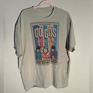 The Go-Go's Tour Graphic Tee - Cream with Multi-Color Print